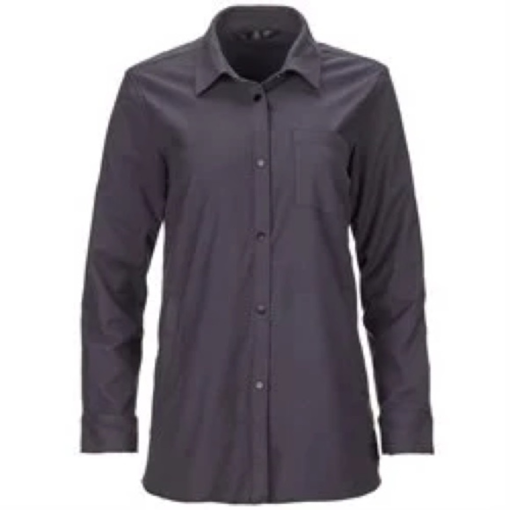 Evo Women's Classic Flannel Button-Up Shirt | Dark Gray